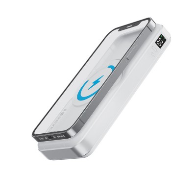 Forever wireless power bank MATB-300 10000 mAh магнитна 3в1 бяла