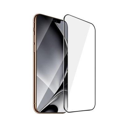 Закалено стъкло с метална рамка за iPhone XS Max / 11 Pro Max, черна рамка