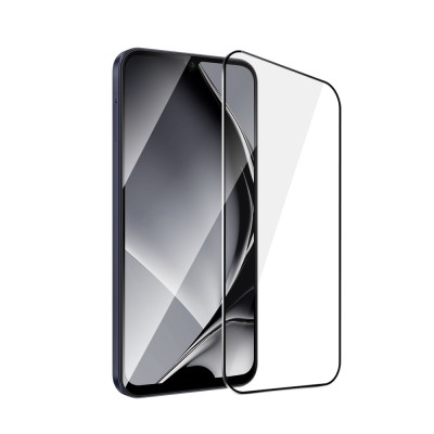 Закалено стъкло с метална рамка за Samsung Galaxy A24 4G / A25 5G черна рамка