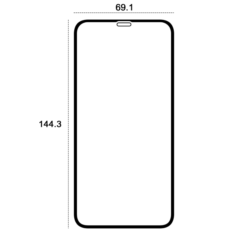 Etteri 9D закалено стъкло за iPhone 11 6.1"