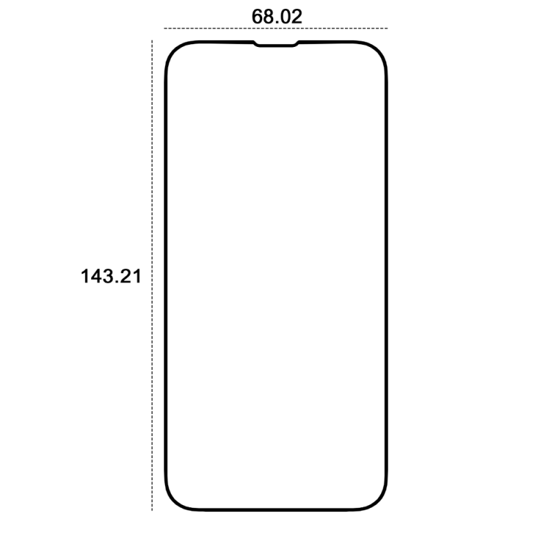 Etteri 9D закалено стъкло за iPhone 13 / 13 Pro / 14 6.1"