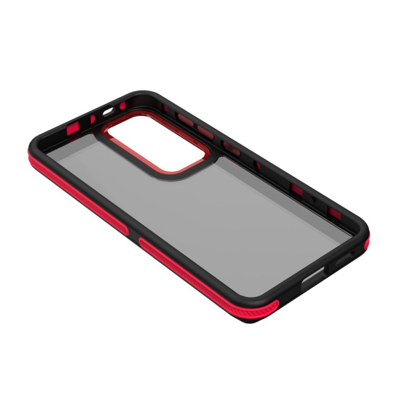 Гръб Crystal Black за Samsung Galaxy S25 Plus червен