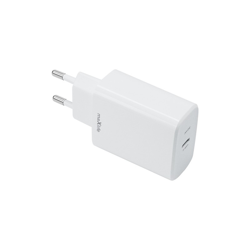 Maxlife PD QC MXTC-10-30C стенно зарядно 1x USB-C 30W бяло