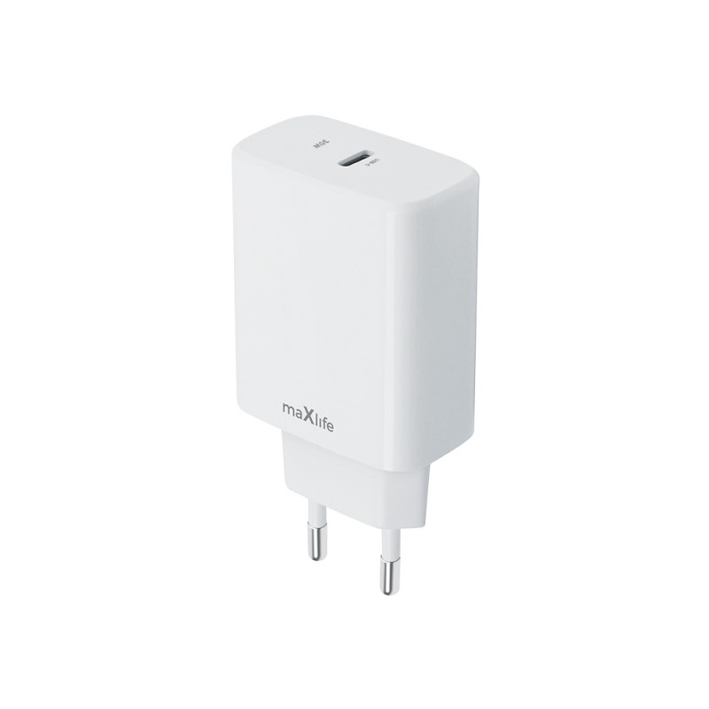 Maxlife PD QC MXTC-10-30C стенно зарядно 1x USB-C 30W бяло