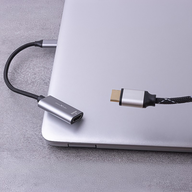 Maxlife адаптер MXHC-01 HDMI - USB-C 4K 60HZ черен