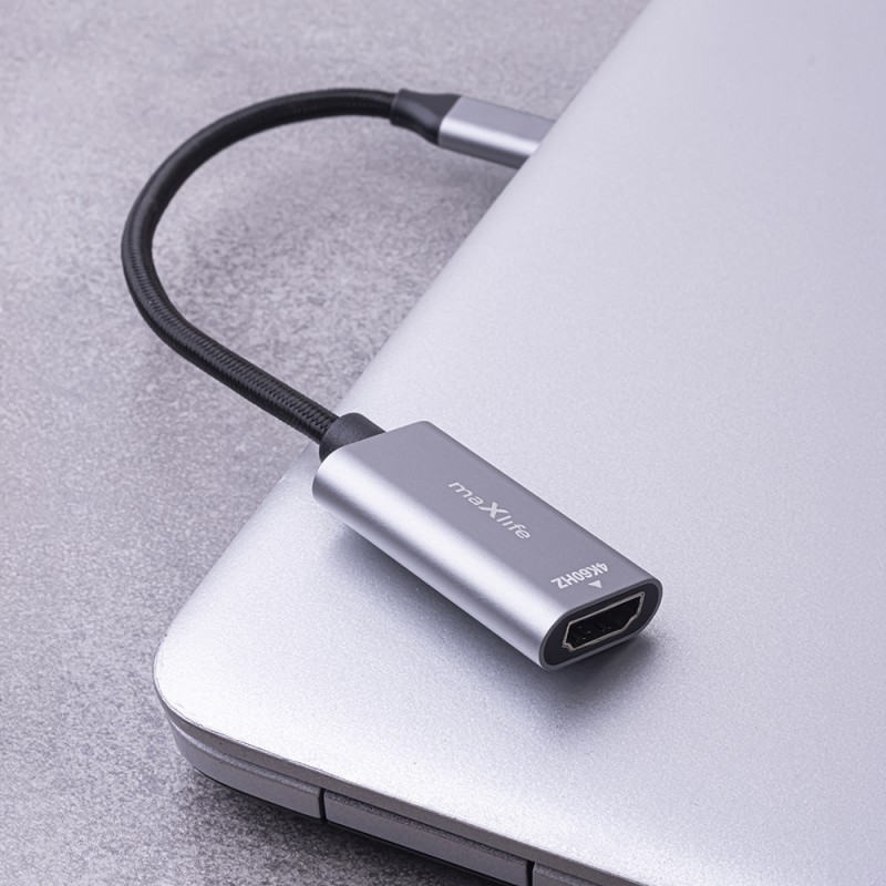 Maxlife адаптер MXHC-01 HDMI - USB-C 4K 60HZ черен