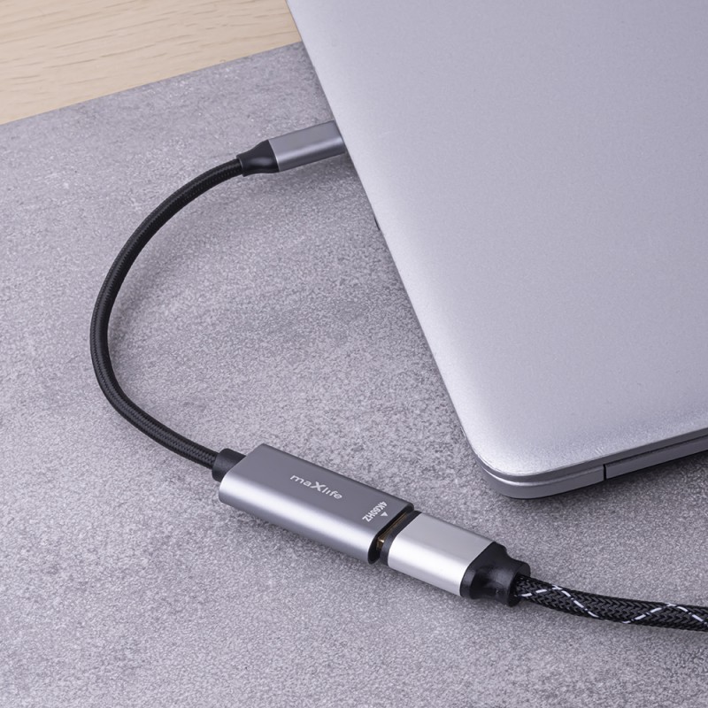 Maxlife адаптер MXHC-01 HDMI - USB-C 4K 60HZ черен