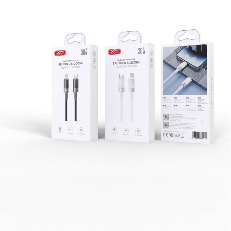 XO кабел NB-Q282A PD USB-C - Lightning 1,0m 27W бял