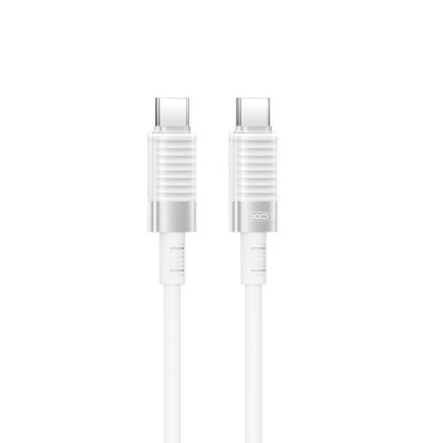 XO кабел NB-Q282B PD USB-C - USB-C 1,0m 60W бял