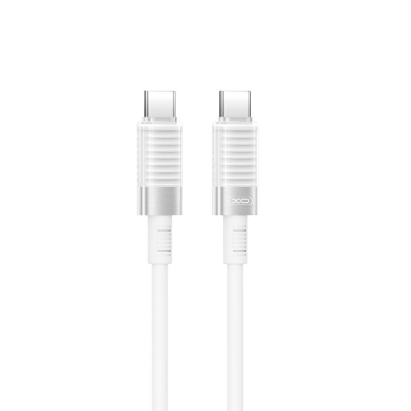 XO кабел NB-Q282B PD USB-C - USB-C 1,0m 60W бял