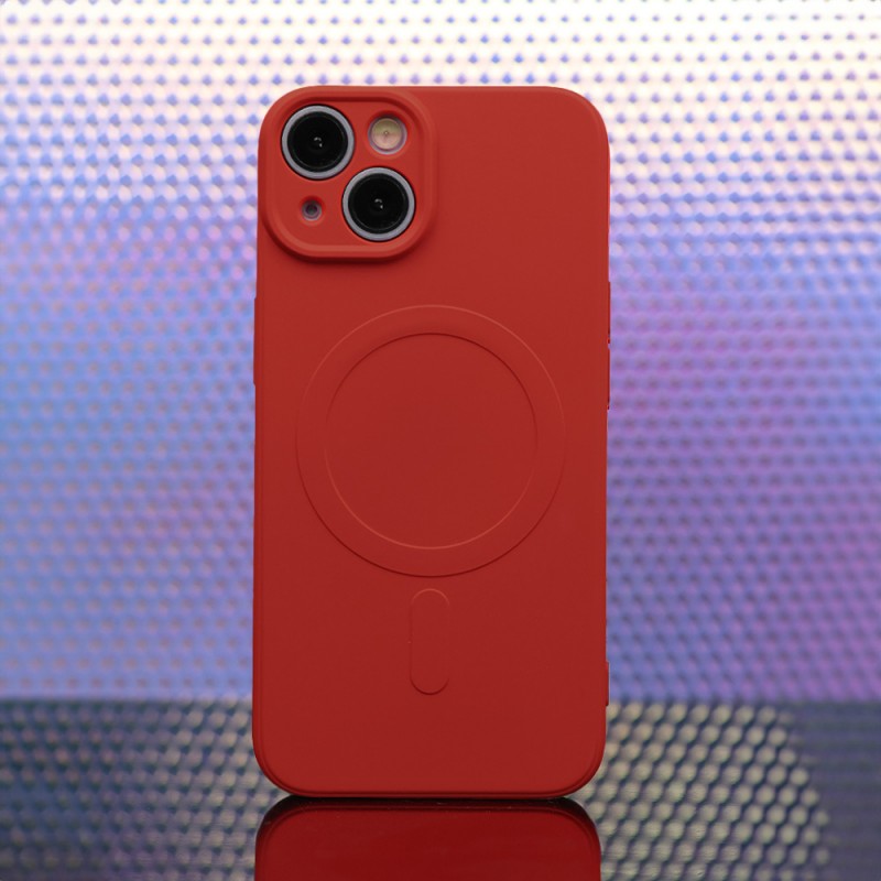 Калъф Simple Color Mag за iPhone 14 6.1" червен