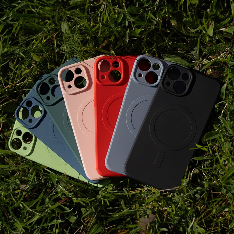 Калъф Simple Color Mag за iPhone 14 6.1" червен