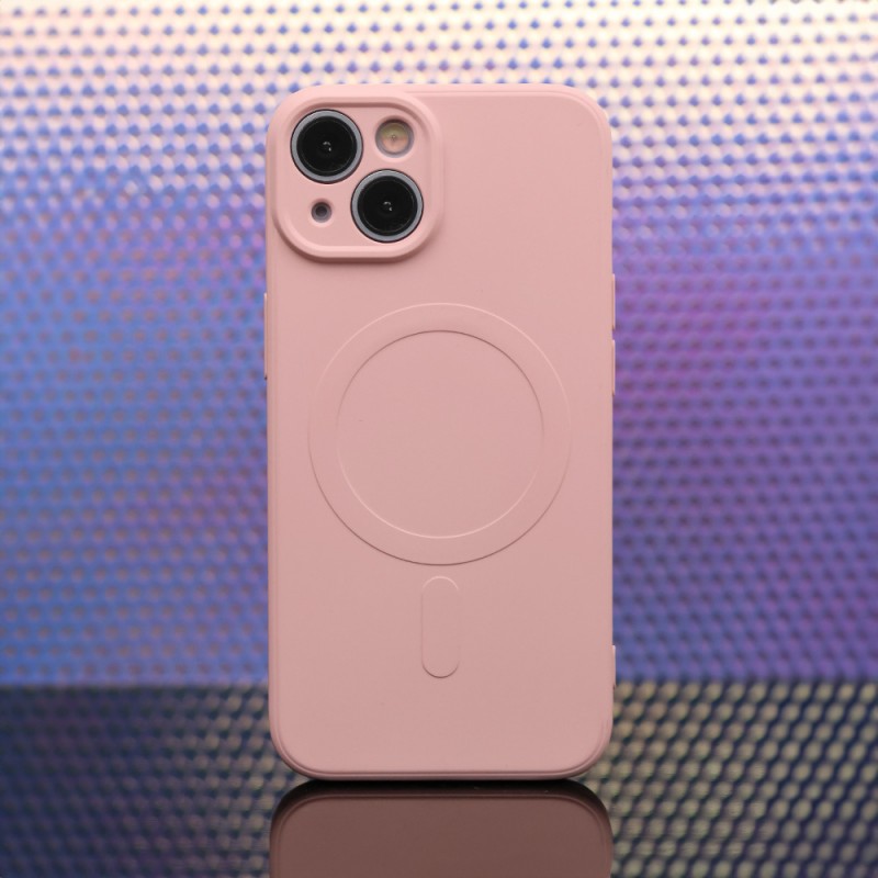 Калъф Simple Color Mag за iPhone 15 6.1" розов