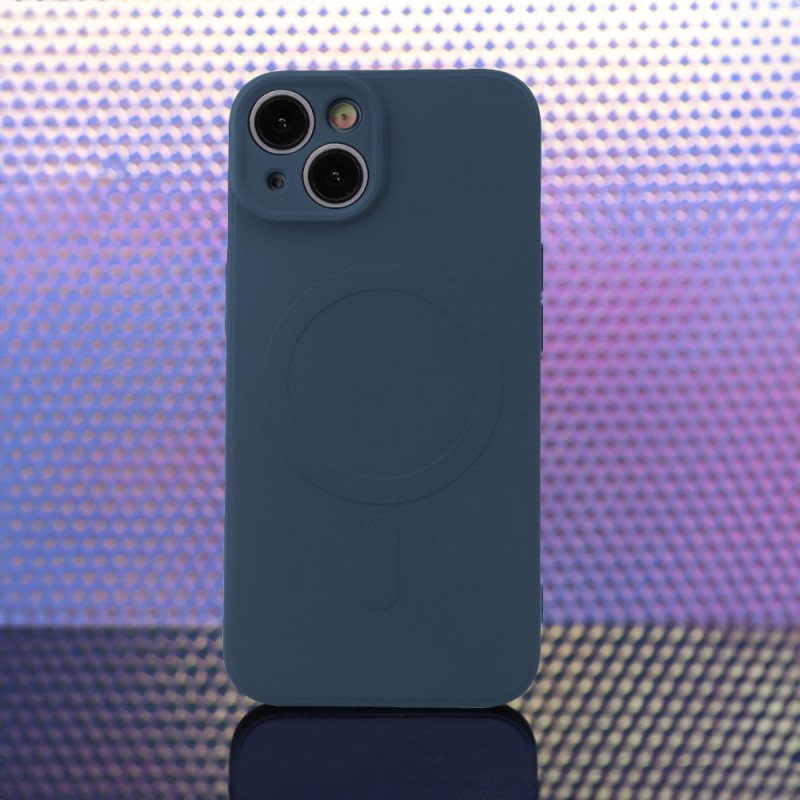 Калъф Simple Color Mag за iPhone 15 6.1" тъмносин