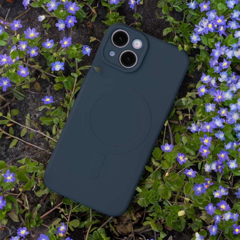 Калъф Simple Color Mag за iPhone 15 6.1" тъмносин