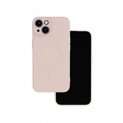 Калъф Simple Color Mag за iPhone 15 6.1" розов