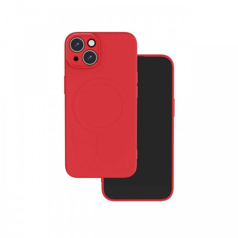 Калъф Simple Color Mag за iPhone 14 6.1" червен