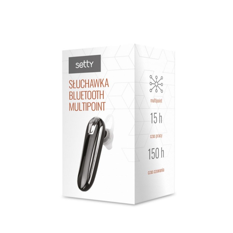 Setty multipoint bluetooth слушалка SBM-01 черна JO