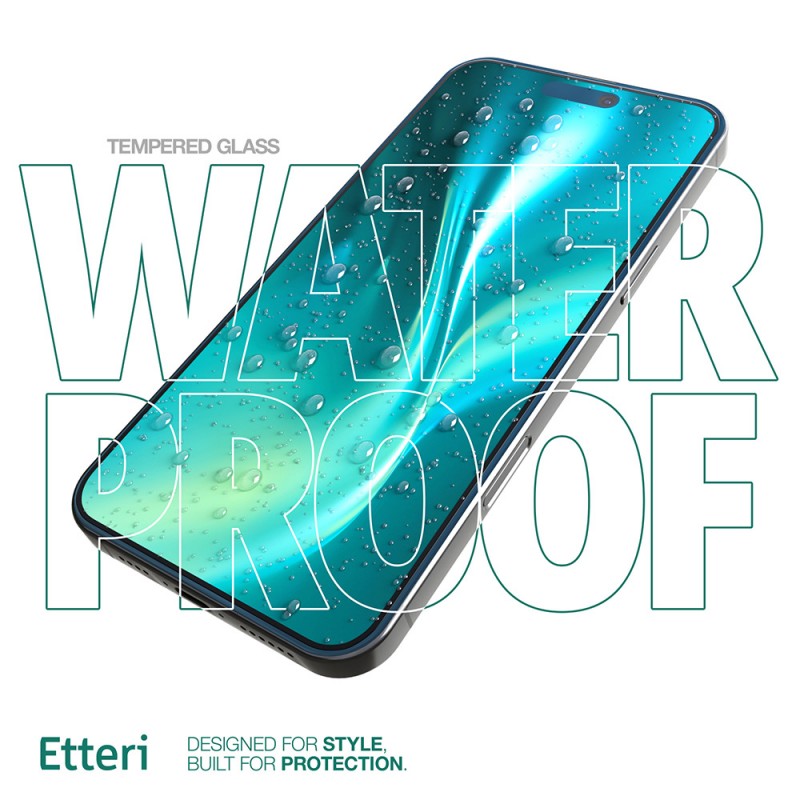 Etteri 9D закалено стъкло за iPhone 15 Pro 6.1"