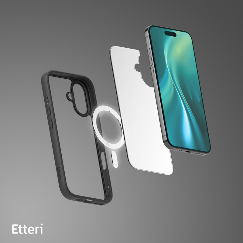 Оверлей Etteri Matt Mag за iPhone 16 Plus 6.7" черен