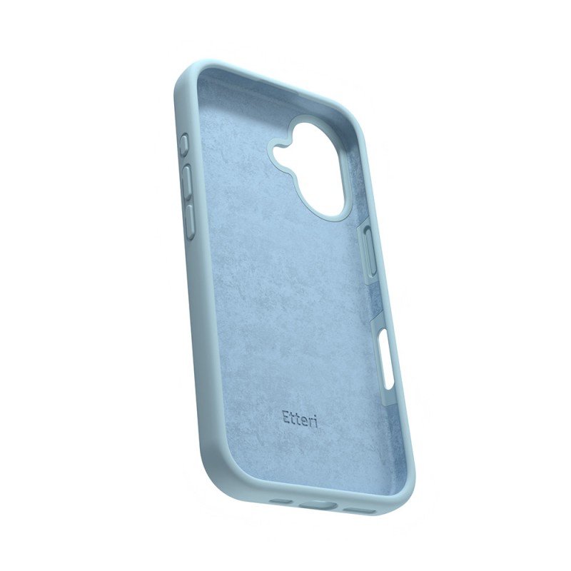 Силиконов калъф Etteri за iPhone 16 Plus 6.7" светло син