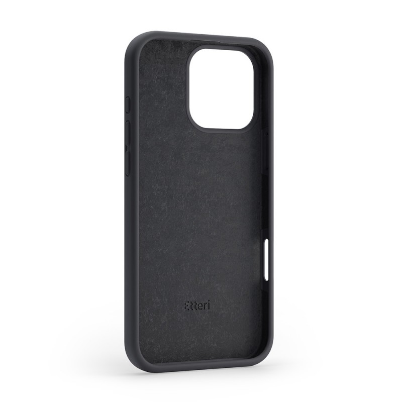 Силиконов калъф Etteri за iPhone 16 Pro Max 6.9" черен