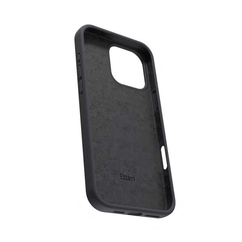 Силиконов калъф Etteri за iPhone 16 Pro Max 6.9" черен