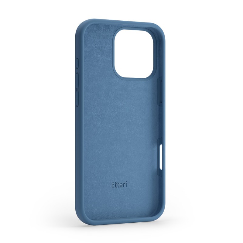 Силиконов кейс Etteri за iPhone 16 Pro Max 6.9" тъмно син