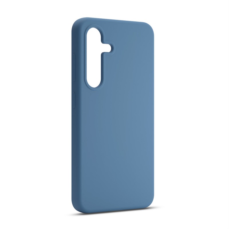 Силиконов калъф Etteri за Samsung Galaxy S24 Plus, тъмно син