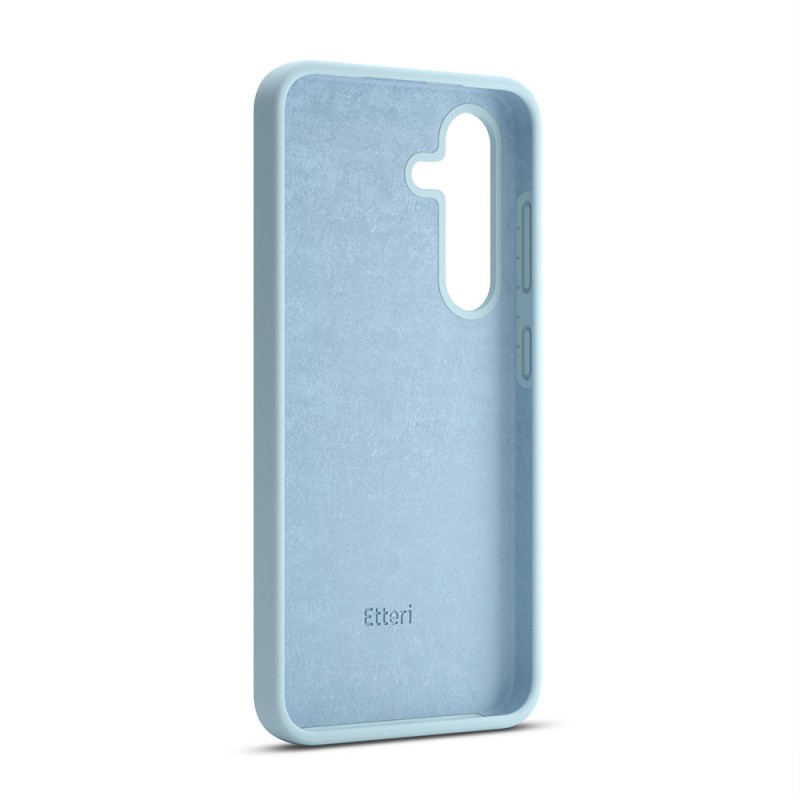 Силиконов калъф Etteri за Samsung Galaxy S24 Plus светло син