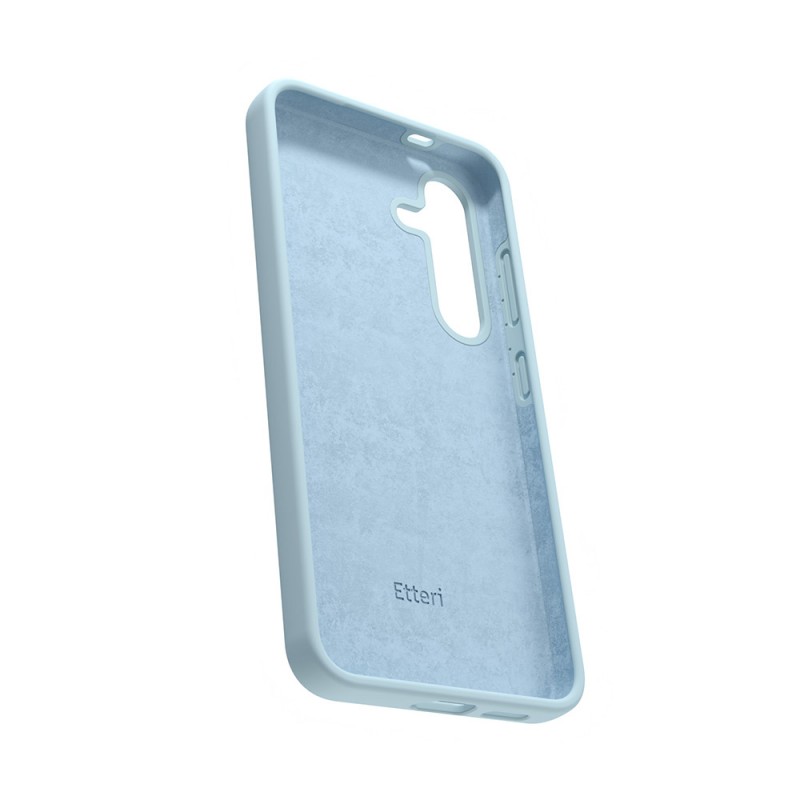 Силиконов калъф Etteri за Samsung Galaxy S24 Plus светло син