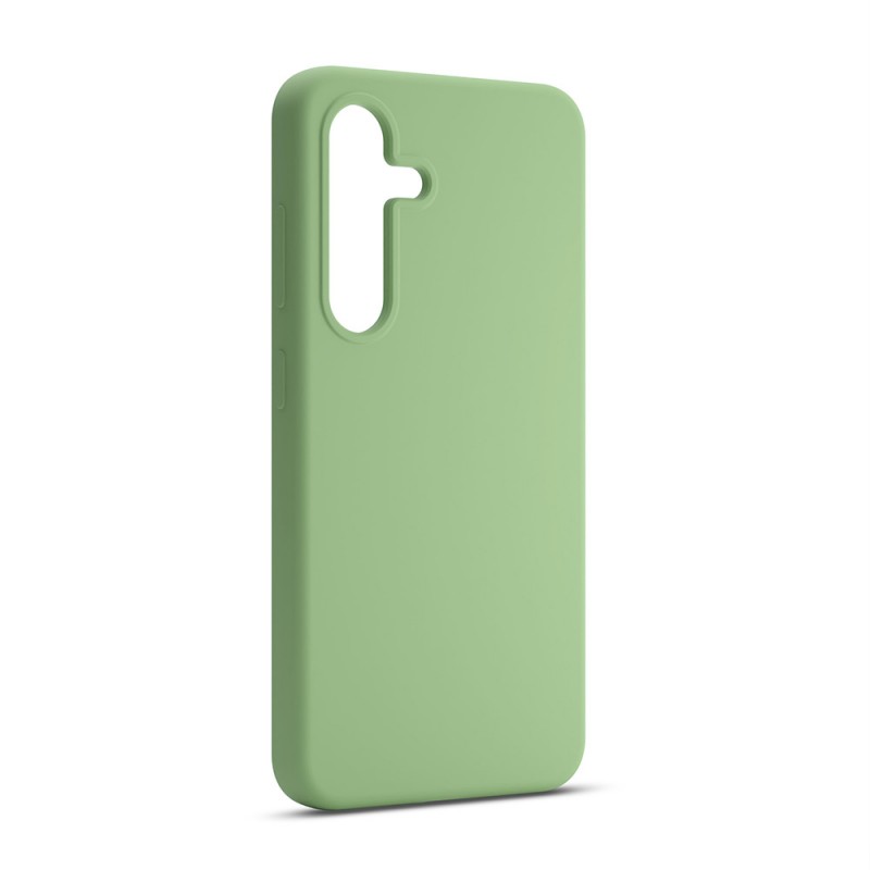 Силиконов калъф Etteri за Samsung Galaxy S24 Plus светло зелен