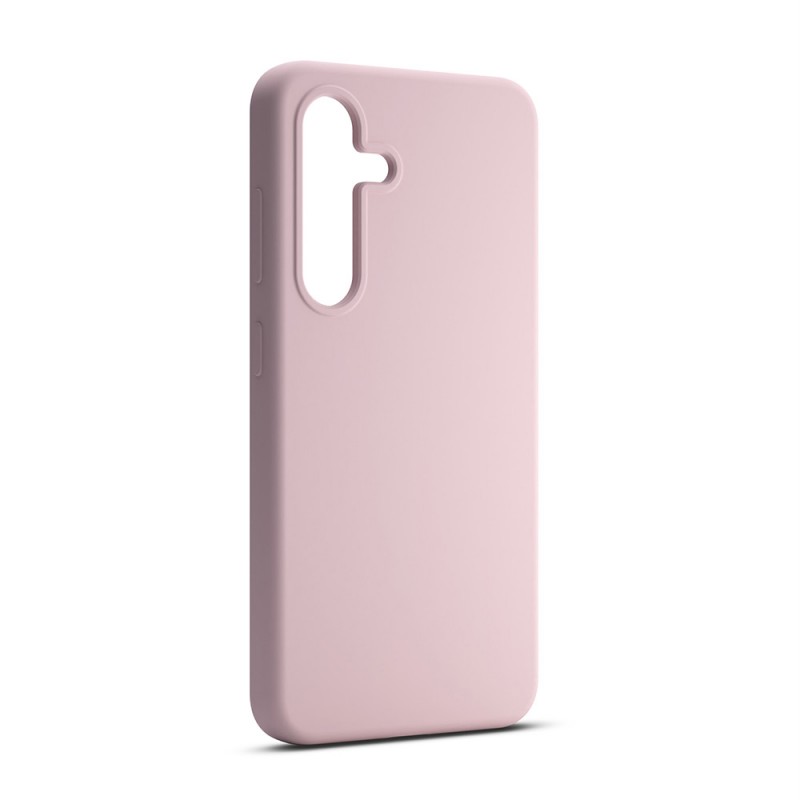 Силиконов калъф Etteri за Samsung Galaxy S24 Plus, светло розов