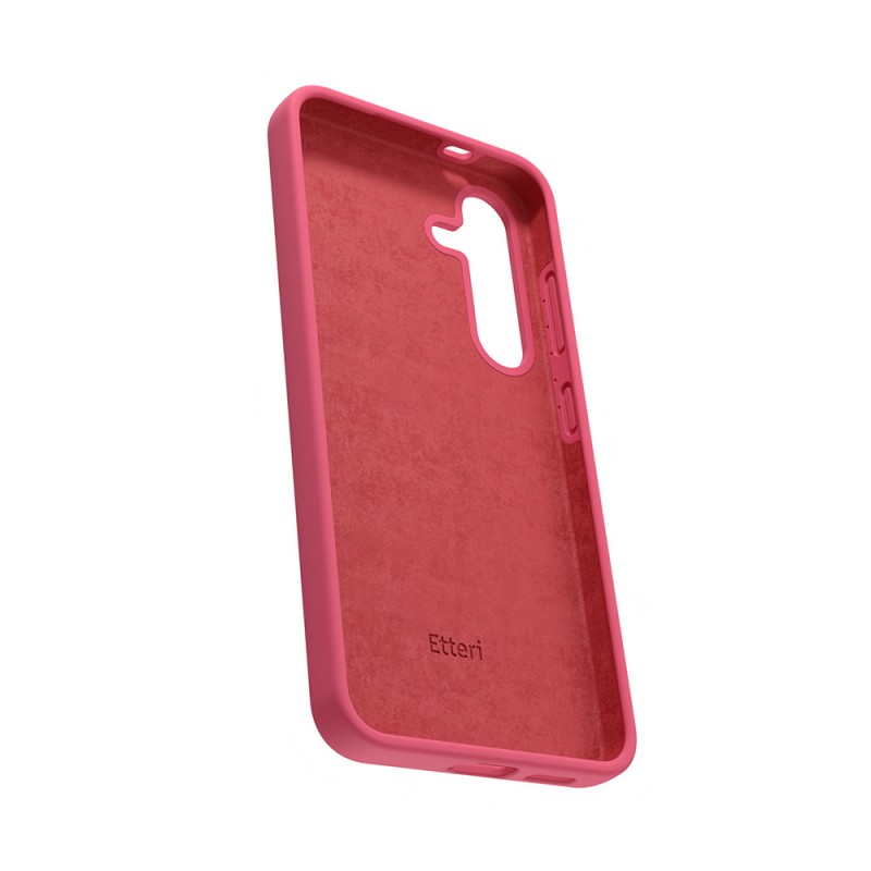 Силиконов кейс Etteri за Samsung Galaxy S24 Plus, малинов