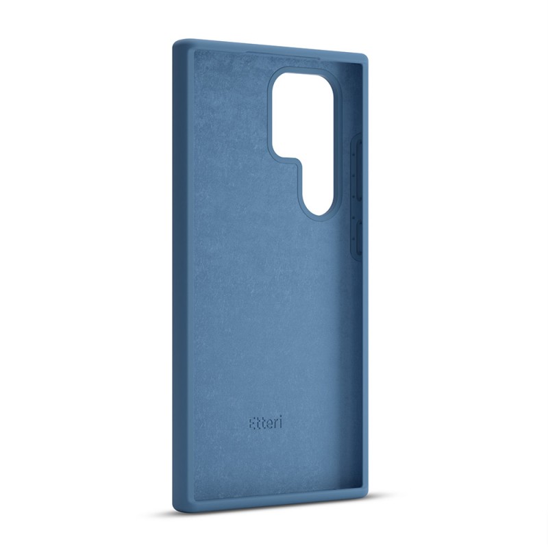 Силиконов кейс Etteri за Samsung Galaxy S24 Ultra тъмно син