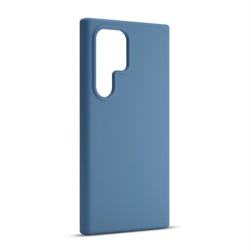 Силиконов кейс Etteri за Samsung Galaxy S24 Ultra тъмно син