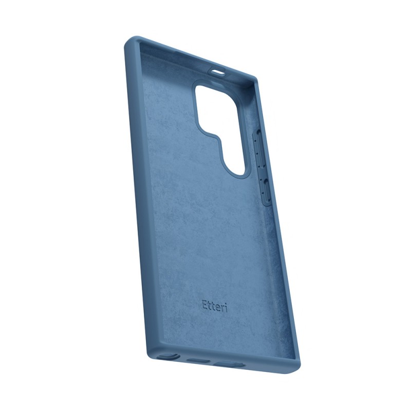 Силиконов кейс Etteri за Samsung Galaxy S24 Ultra тъмно син