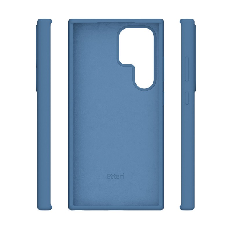 Силиконов кейс Etteri за Samsung Galaxy S24 Ultra тъмно син