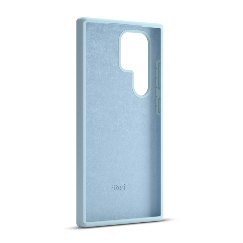 Силиконов калъф Etteri за Samsung Galaxy S24 Ultra светло син
