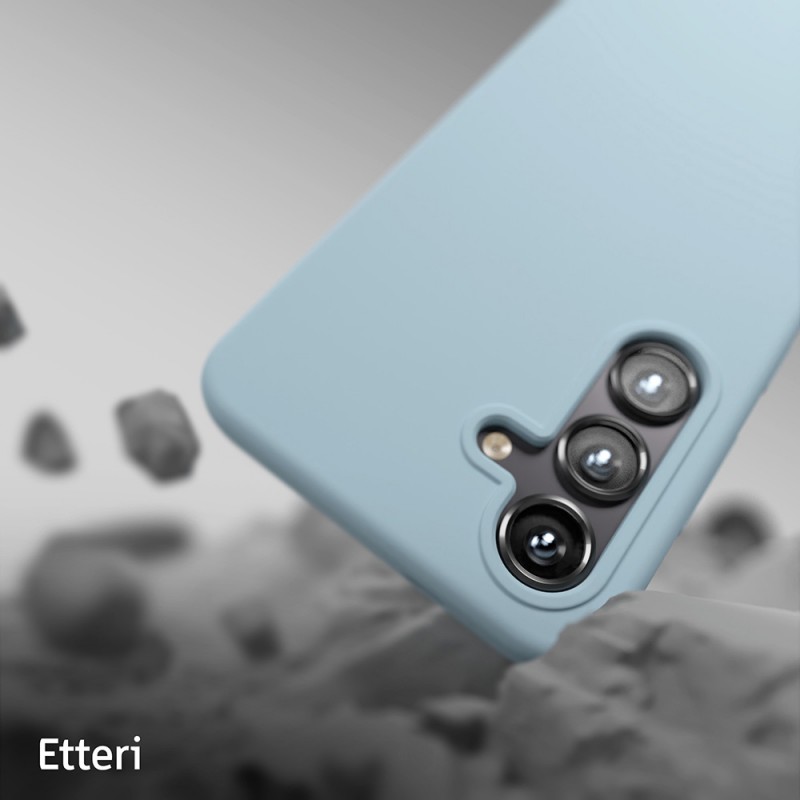 Силиконов калъф Etteri за Samsung Galaxy S24 Plus светло син