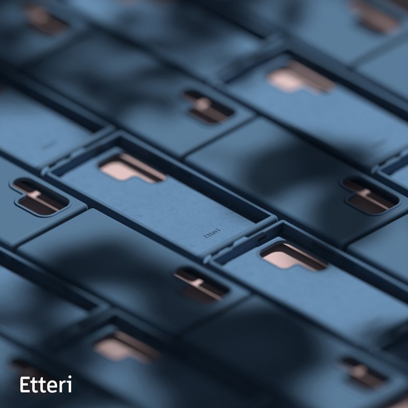 Силиконов кейс Etteri за Samsung Galaxy S24 Ultra тъмно син