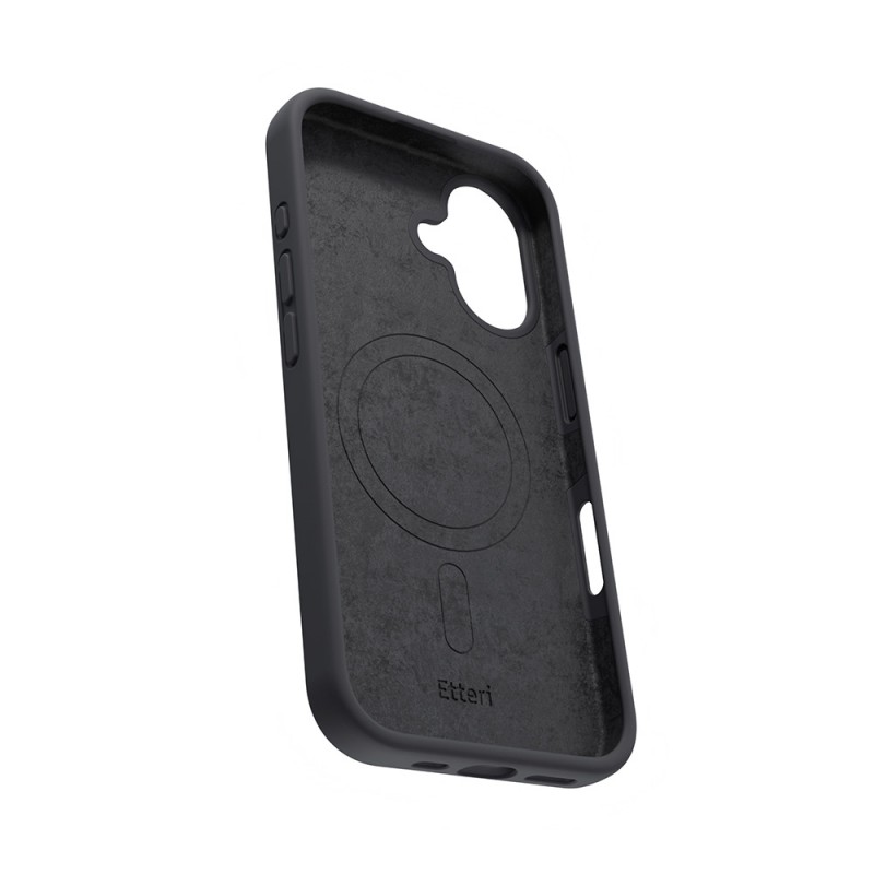 Калъф Etteri Silicone Mag за iPhone 16 Plus 6.7" черен