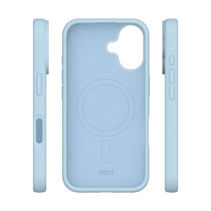 Калъф Etteri Silicone Mag за iPhone 16 Plus 6.7" светло син