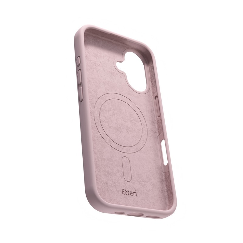 Калъф Etteri Silicone Mag за iPhone 16 Plus 6.7" светло розов