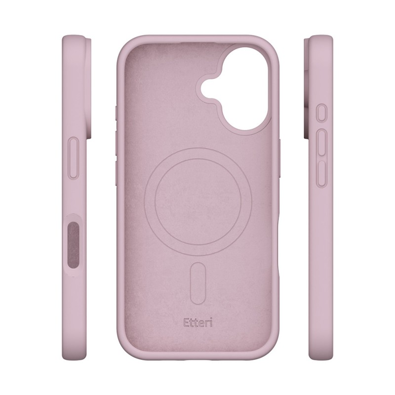 Калъф Etteri Silicone Mag за iPhone 16 Plus 6.7" светло розов