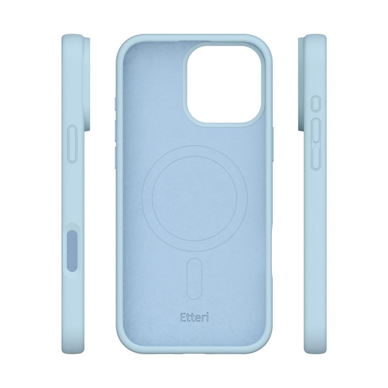 Калъф Etteri Silicone Mag за iPhone 16 Pro Max 6.9" светло син