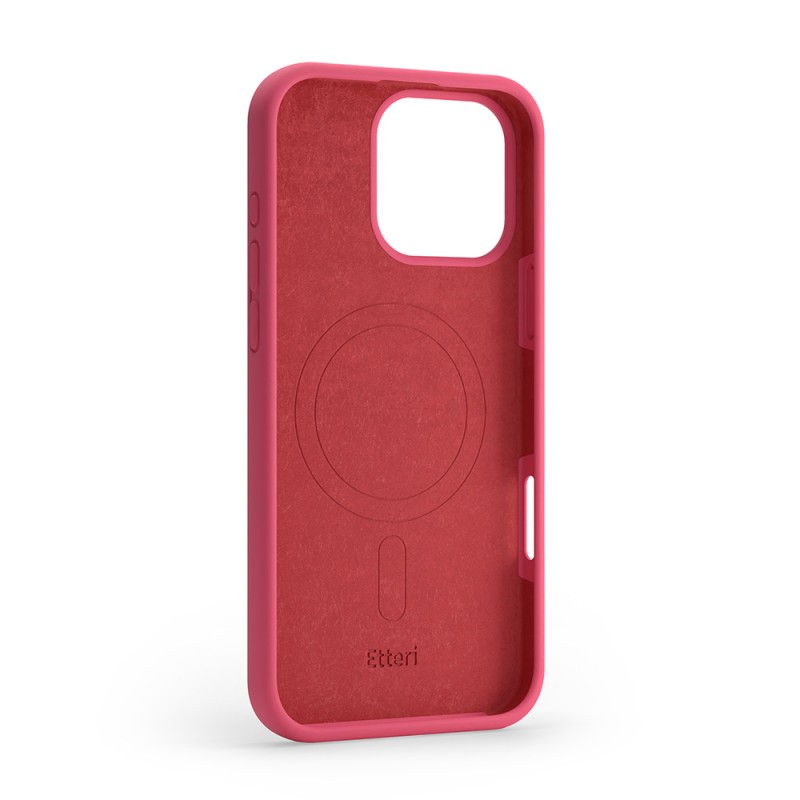 Калъф Etteri Silicone Mag за iPhone 16 Pro Max 6.9" малинов