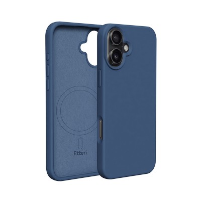 Калъф Etteri Silicone Mag за iPhone 16 6.1" тъмно син