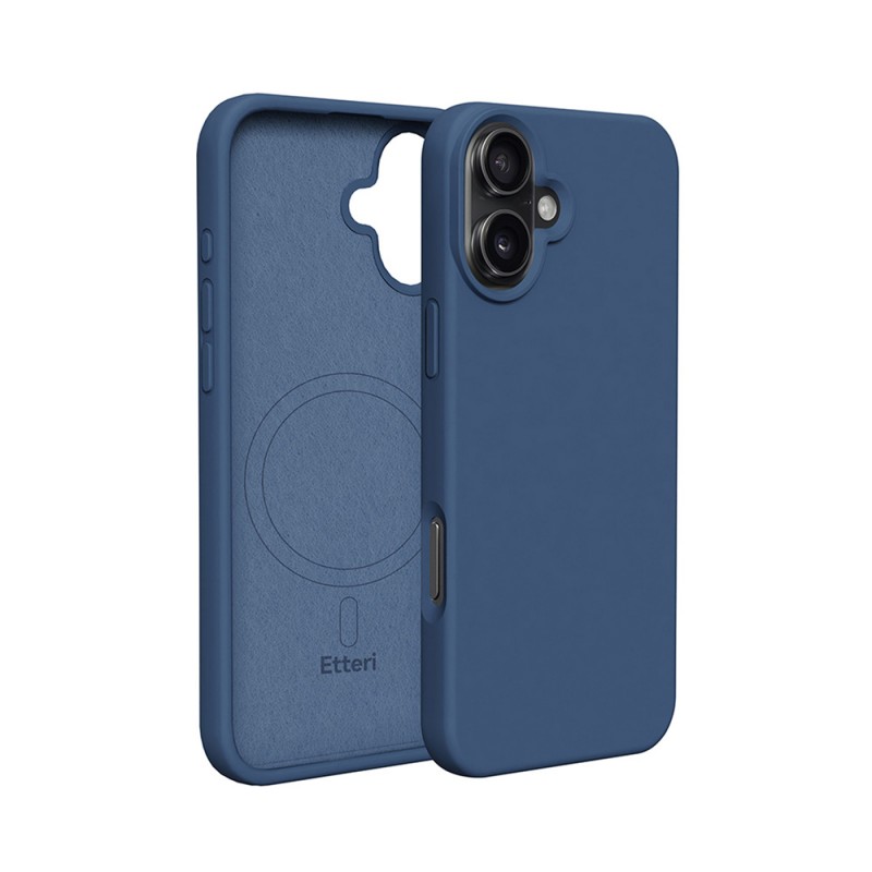 Калъф Etteri Silicone Mag за iPhone 16 6.1" тъмно син