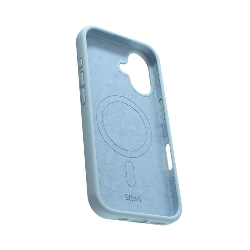 Калъф Etteri Silicone Mag за iPhone 16 6.1" светло син